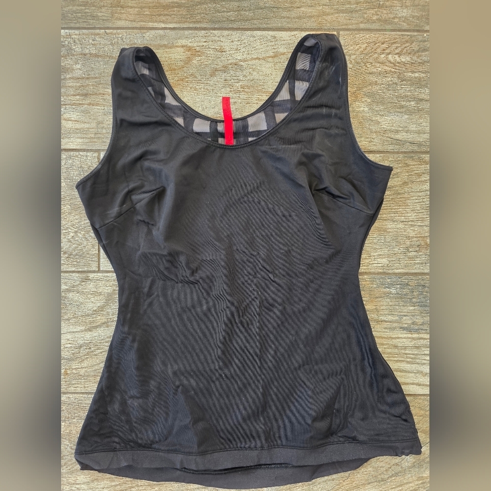 SPANX Black Sleeveless Tank Body Shaper Sz Large L